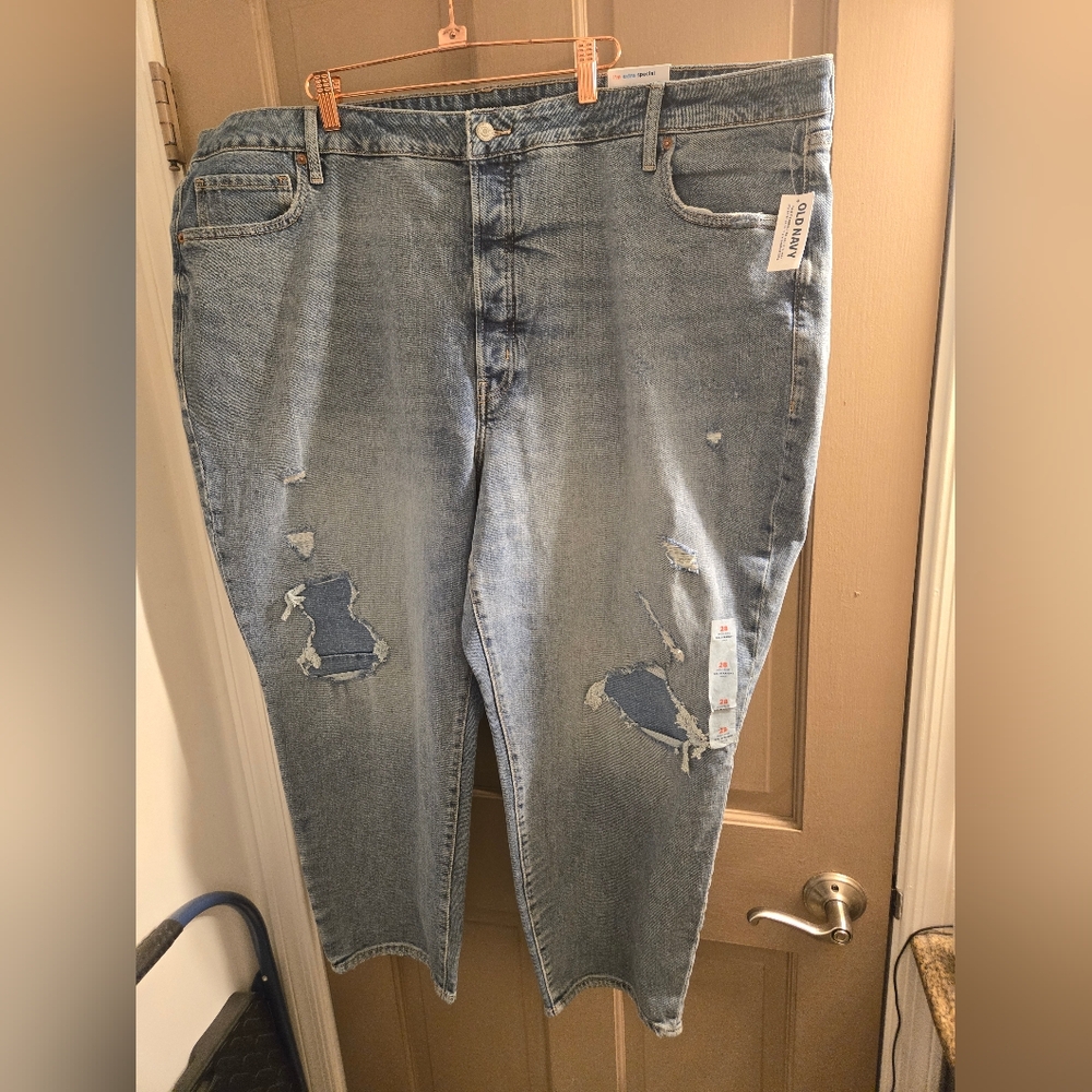 * New Old Navy size 28w OG high-rise straight ankle jeans
